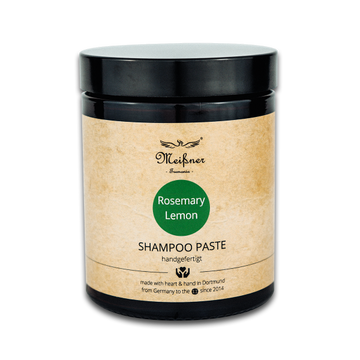 Shampoo Paste Rosemary-Lemon, 180ml, Braunglastiegel